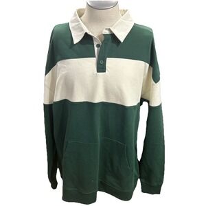 DSG Twitch & Allison Shirt Polo 2XL Long Sleeves Green White